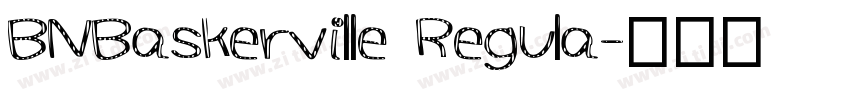 BNBaskerville Regula字体转换